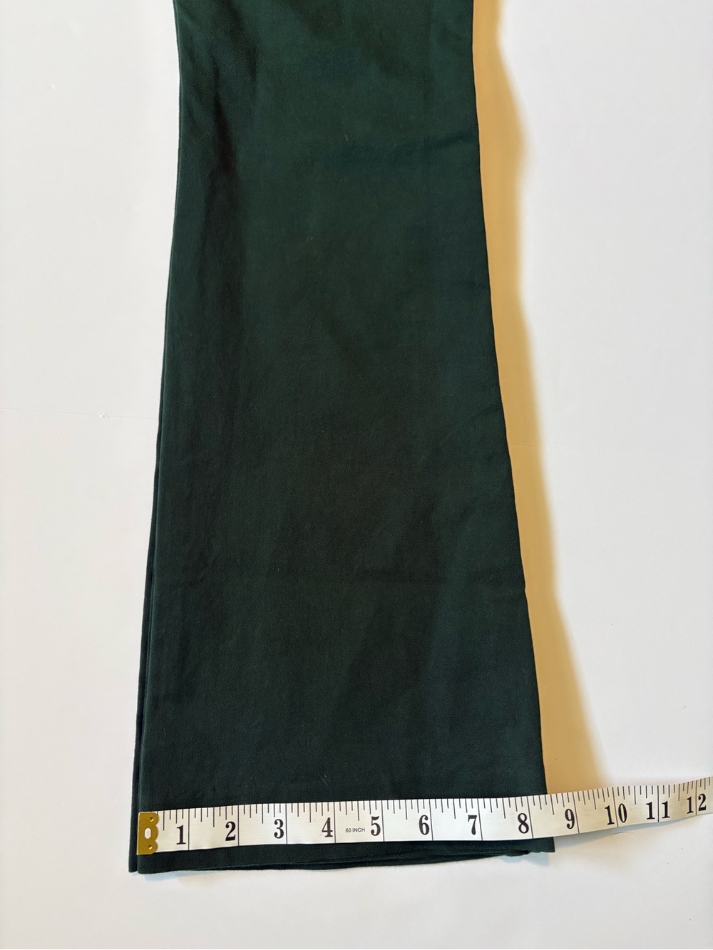 Old Navy Dark Green Pixie Flare Pants women’s Sz 8. - Picture 8 of 12